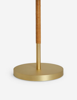 Close up of the base of the Arroyo Mixed-Material Table Lamp by Elan Byrd.