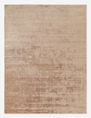 Chiltern hand-loomed viscose mauve pink rug by Jake Arnold