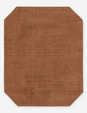 Damara solid viscose rug in rose.