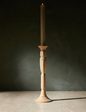 Wooden Georgian Candlestick