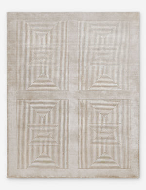 Halden handwoven carved design rug.