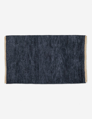 Heritage indigo rug in its two by three feet size