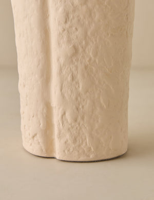 Close up view of the Selenia modern textural figurine sculpture by Aimee Song