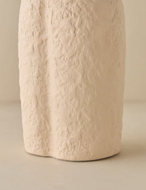 Close up view of the Selenia modern textural figurine sculpture by Aimee Song