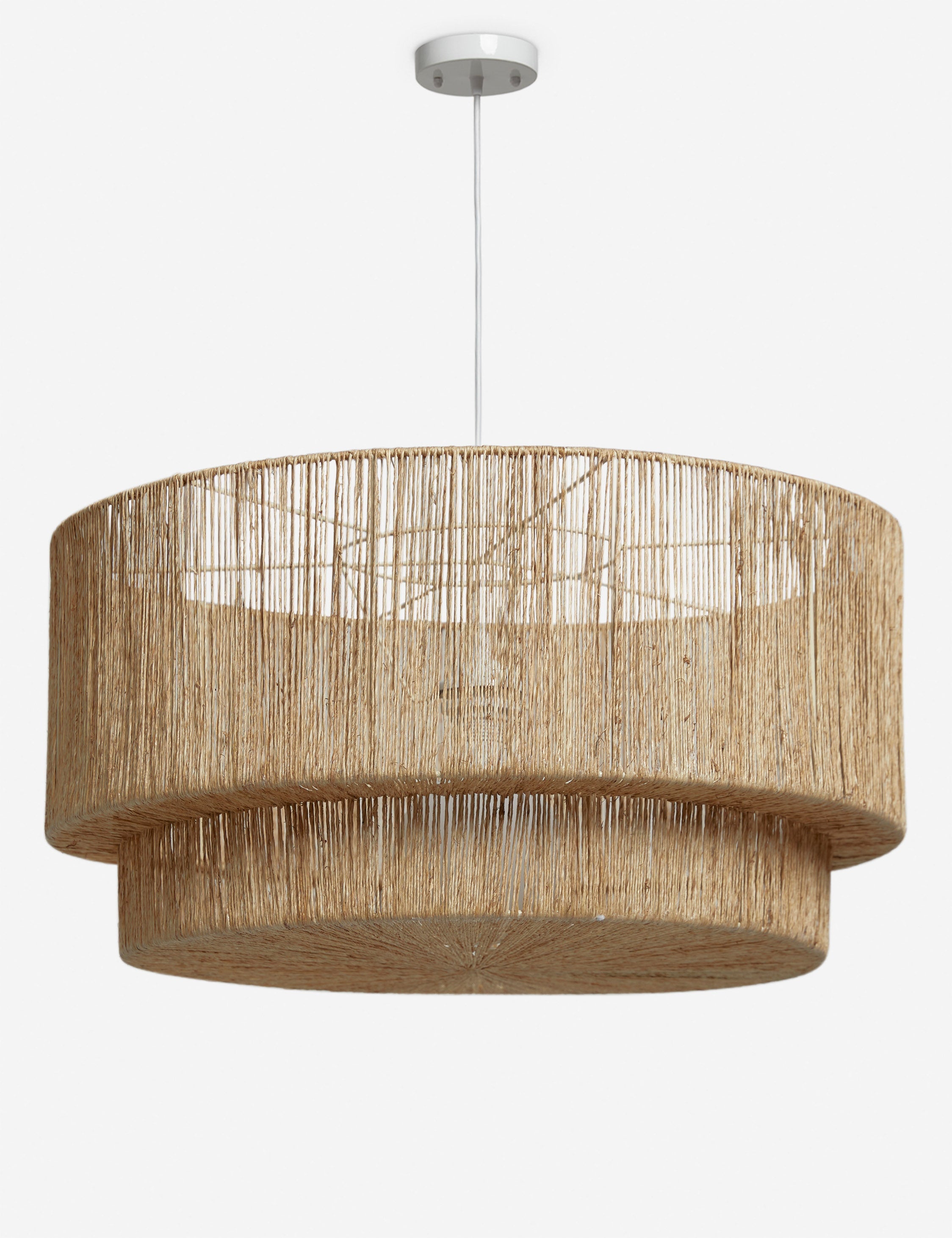 #color::natural | Sayan natural jute-wrapped pendant light#full-width