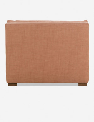 Side of the Elvie Pink Linen chaise