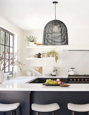 Beehive Pendant Light, Black