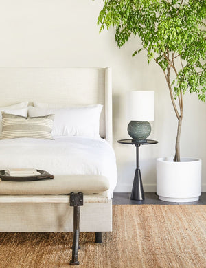 Bethea Sphere Table Lamp, Limestone