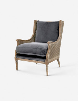 Monique Club Chair, Gray