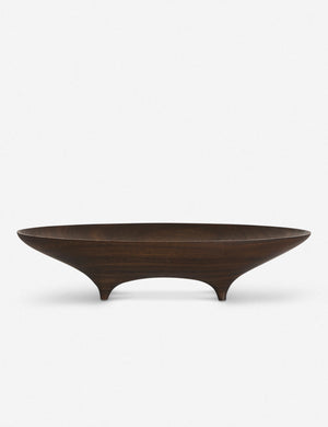 Black Walnut Oval Footed Vessel by Namu Home Goods