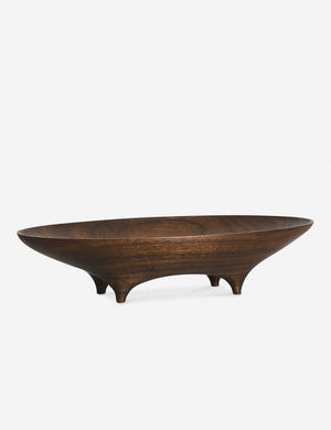 Black Walnut Oval Footed Vessel by Namu Home Goods