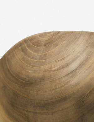 Bleached Zelkova Wood with Wax Bowl by Namu Home Goods