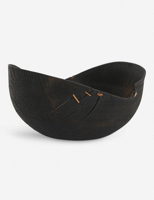 Korean White Oak Black Wave Bowl by Namu Home Goods