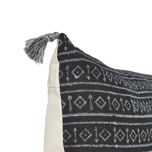 Addis Lumbar Pillow, Black