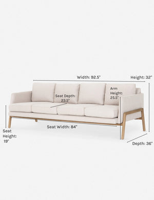 Afton Sofa, Ivory