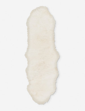 Alma Sheepskin Rug, Ivory 2' x 3'
