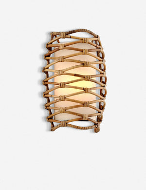 Bartha Wall Sconce, Rattan