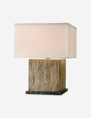 Bethea Cube Table Lamp, Sandstone