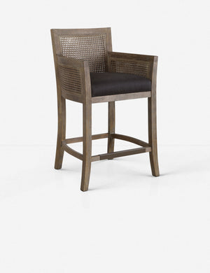 Camryn Counter Stool, Charcoal Gray