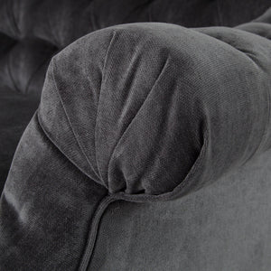 Cristine Sofa, Charcoal Velvet
