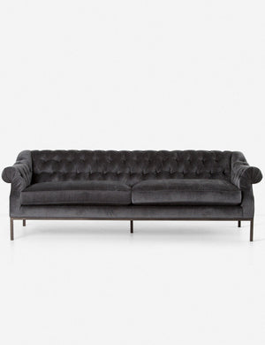 Cristine Sofa, Charcoal Velvet