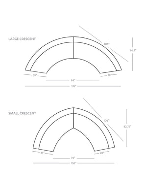 Saban 2-Piece Curved Sectional Sofa OLD