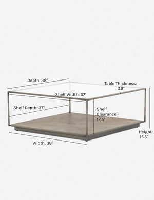 Delaney Sunburst Coffee Table
