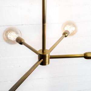Ester Chandelier, Antique Brass