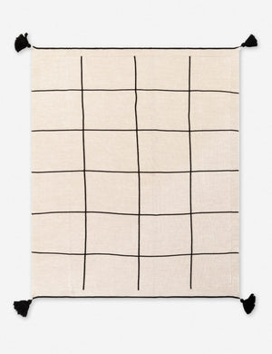 Meredith Throw, Beige and Black