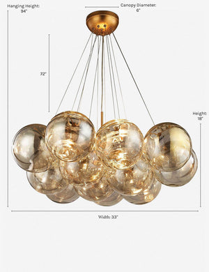 Golden Globes Pendant Light