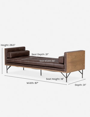 Gretta Leather Chaise