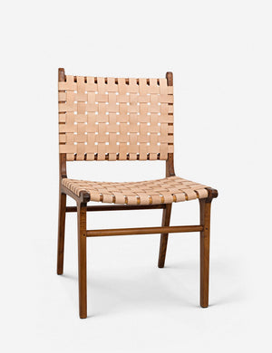 Halona woven leather dining chair