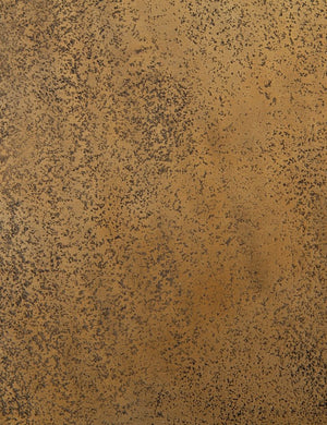 Close-up of the metal texture on the Kiki hexagonal metal side table
