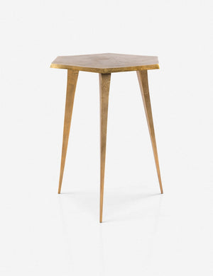 Kiki hexagonal metal side table