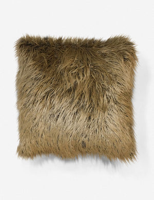 Taliba Indigo Mudcloth + Fur Pillow