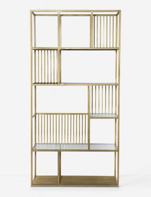 Merina Bookshelf, Antique Gold