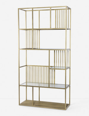 Merina Bookshelf, Antique Gold