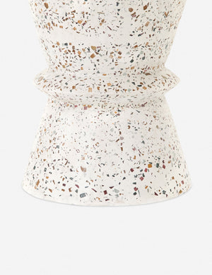 Kalani End Table, White Terrazzo