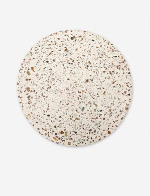 Kalani End Table, White Terrazzo