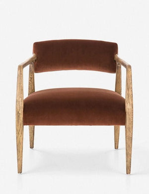 Larabee Accent Chair, Burnt Auburn