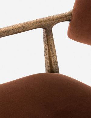 Larabee Accent Chair, Burnt Auburn