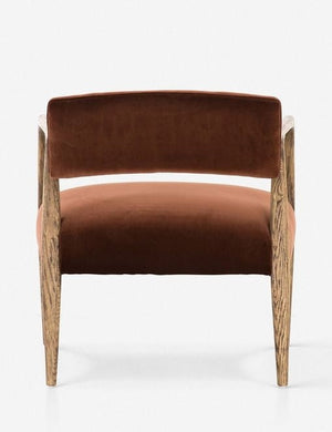 Larabee Accent Chair, Burnt Auburn