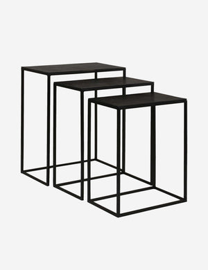 Loletta black nesting tables