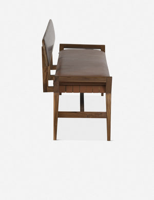 Sienna Leather Bench