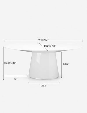 Magar Oval Dining Table