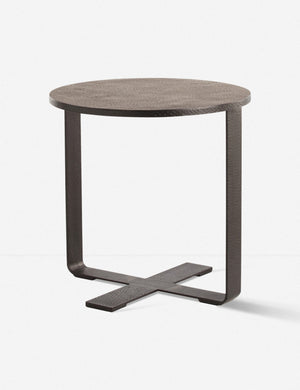 Arteriors Ramiro End Table, Black Waxed