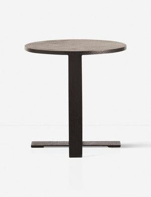 Arteriors Ramiro End Table, Black Waxed