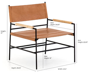 Marlo Leather Accent Chair