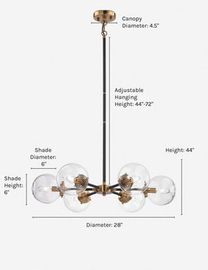 Metal Sphere Chandelier