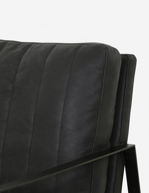 Oba Leather Chair, Umber Black